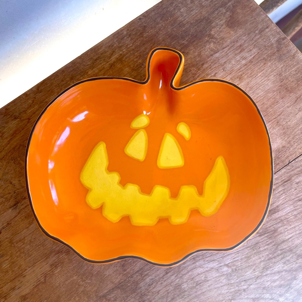 🎃BARISTA STARBUCKS Coffee Company 2003 HALLOWEEN JACK-O-LANTERN CANDY BOWL New